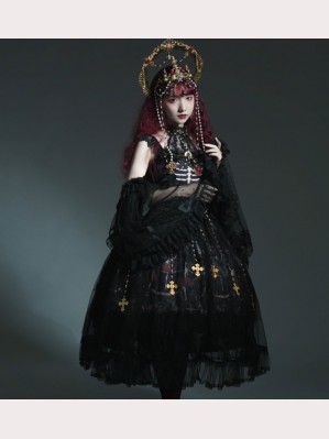 Therealm Of Skeleton Dance Gothic Lolita Dress (SH01)